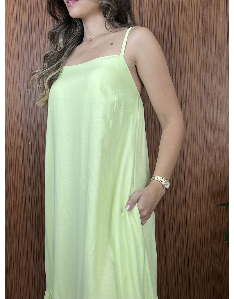 Vestido Celine Verde Lima