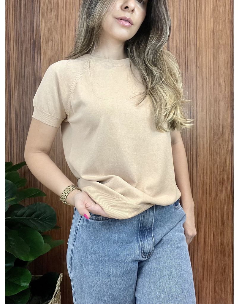 Blusa Tricot Premium Bege.