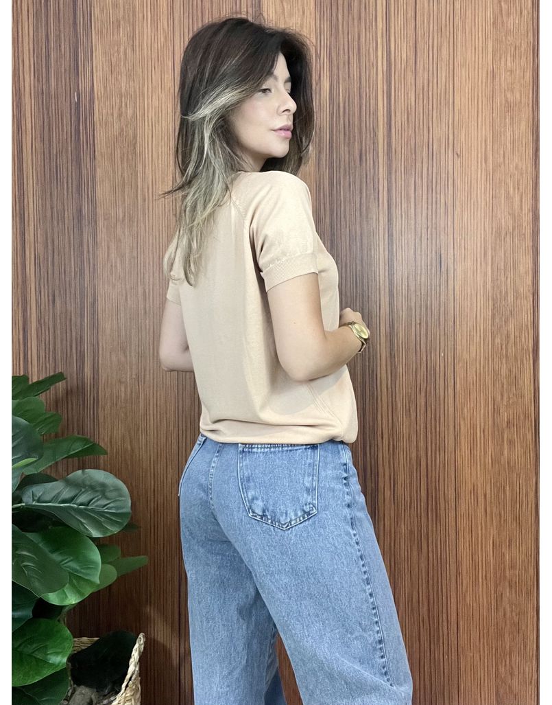 Blusa Tricot Premium Bege.
