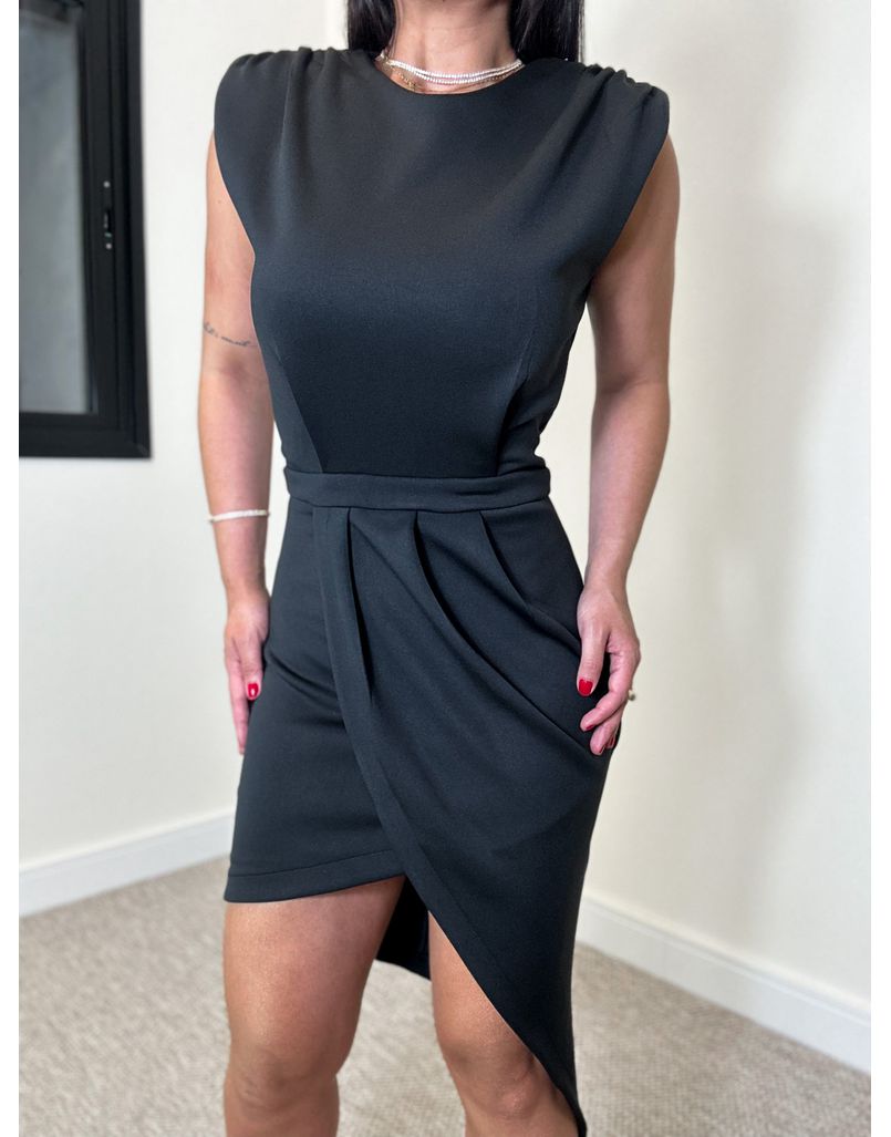 Vestido Assimétrico Agatha Preto