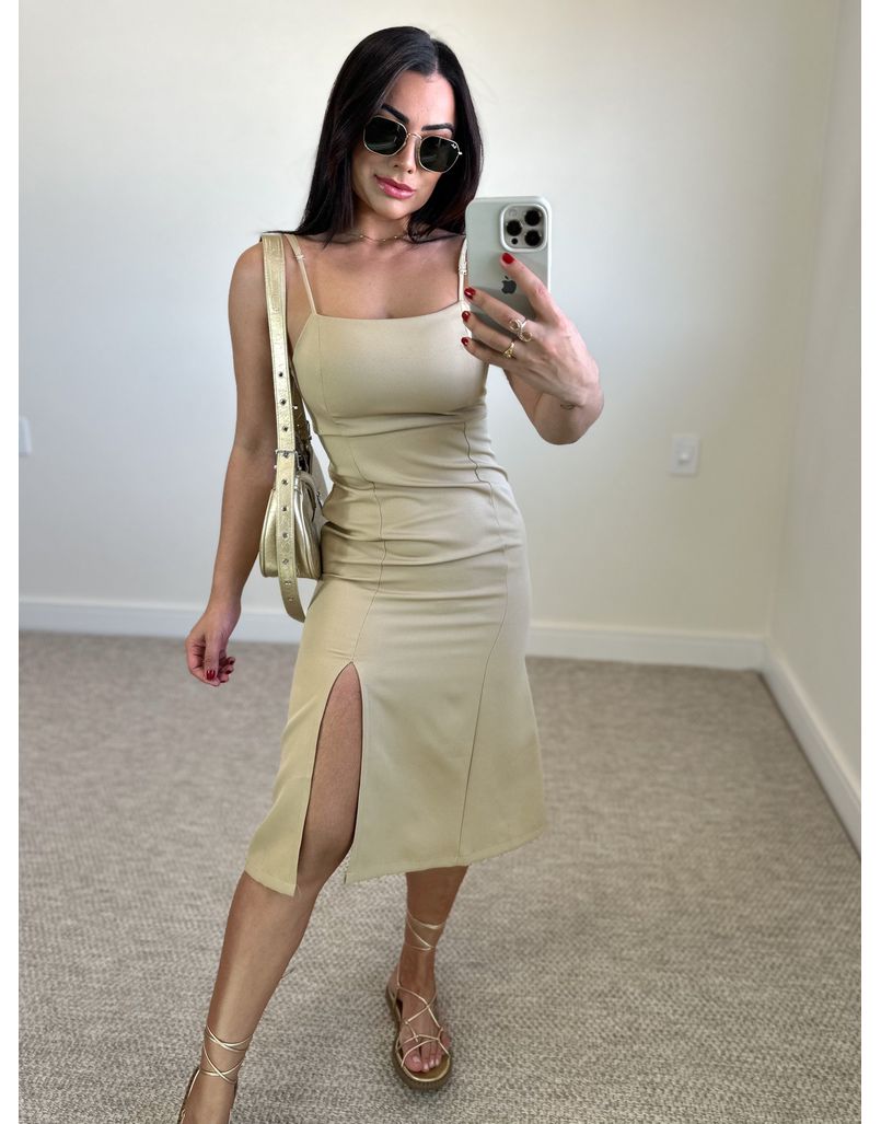 Vestido Midi Sofie Nude