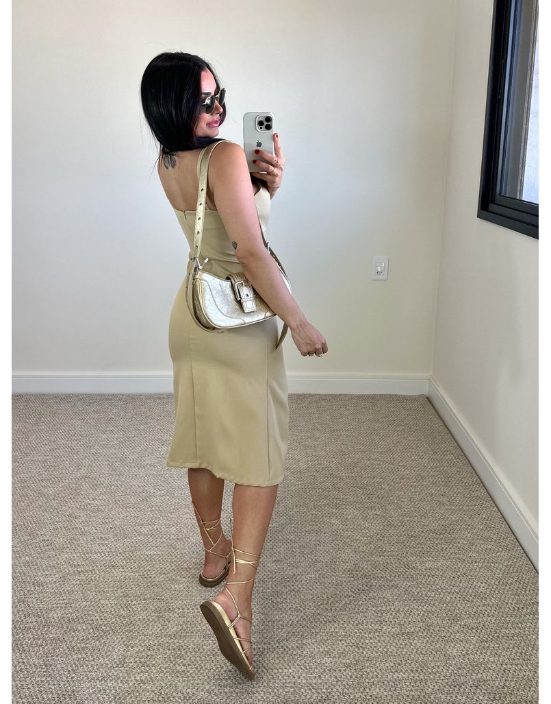 Vestido Midi Sofie Nude