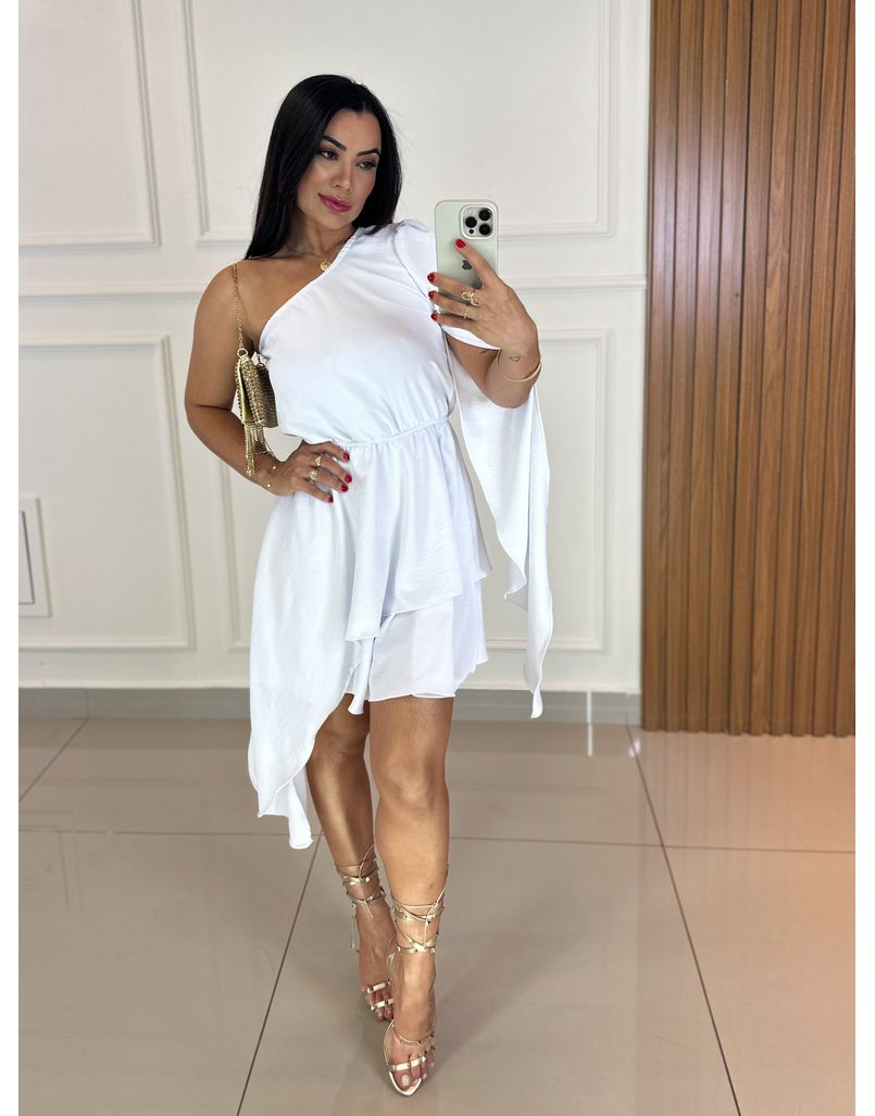 Vestido Nula Manga Becca Branco