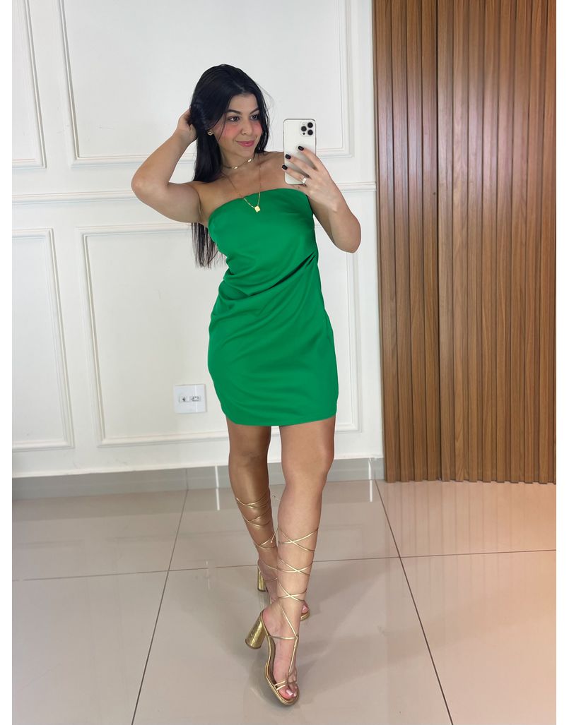 Vestido Bárbara Verde - Loja La Mina 