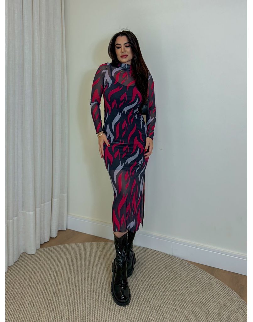 Vestido Tule Preto - Loja La Mina 