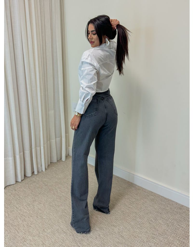 Cropped Camisa Tricoline Portugal Branco