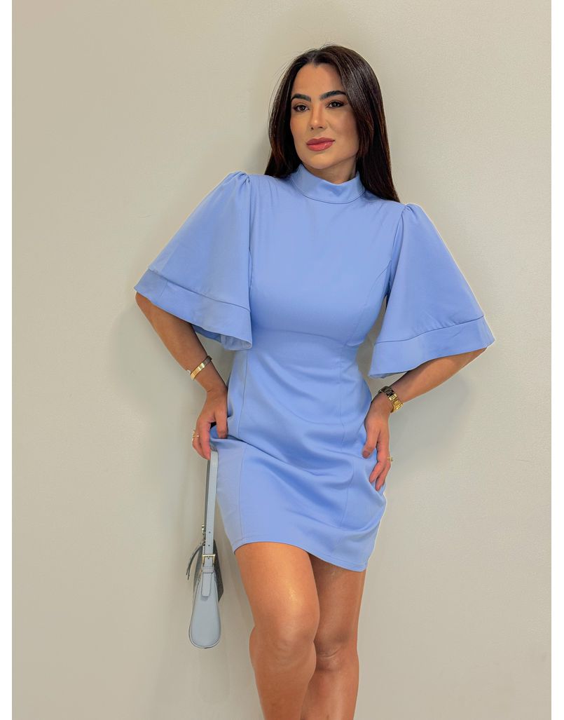 Vestido Clara Azul Bebê - Loja La Mina 