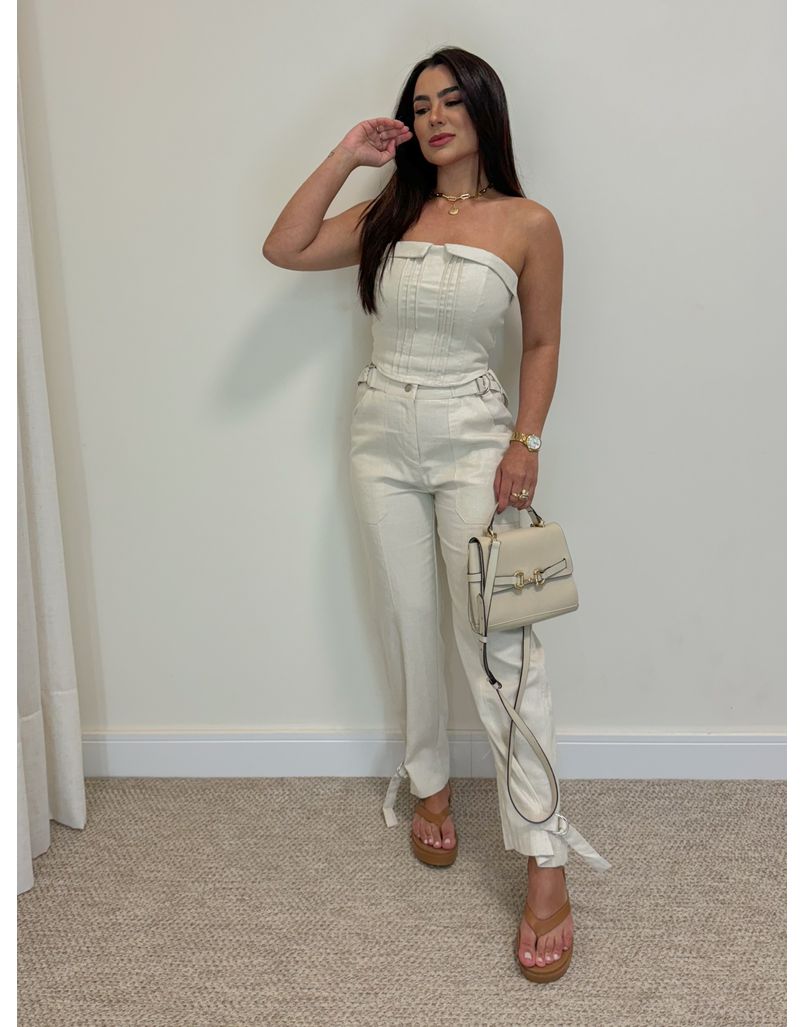 Conjunto Calça Linho Cru 