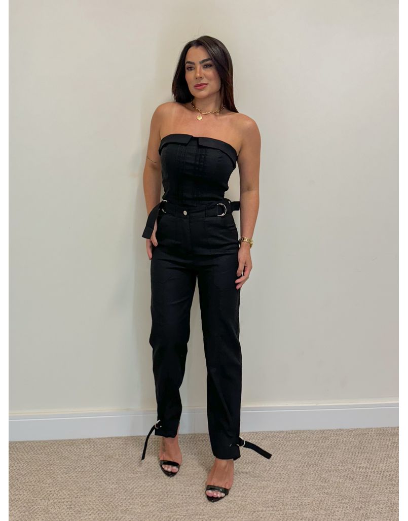 Conjunto Calça Linho Preto