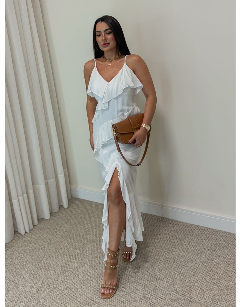 Vestido Midi Alcinha Branco