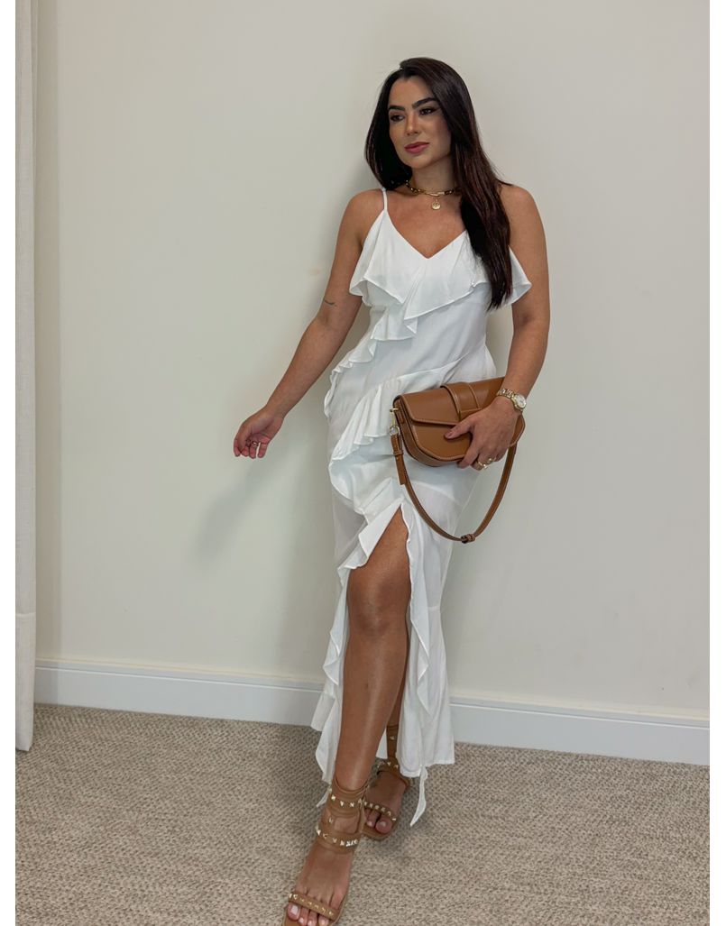 Vestido Midi Alcinha Branco