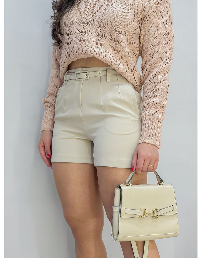 Short Alfaiataria Berlim Areia - Loja La Mina 