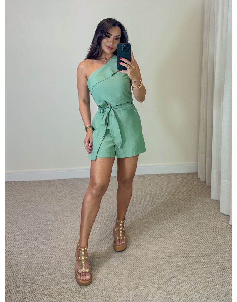 Conjunto Short Saia Líbia Verde - Loja La Mina 