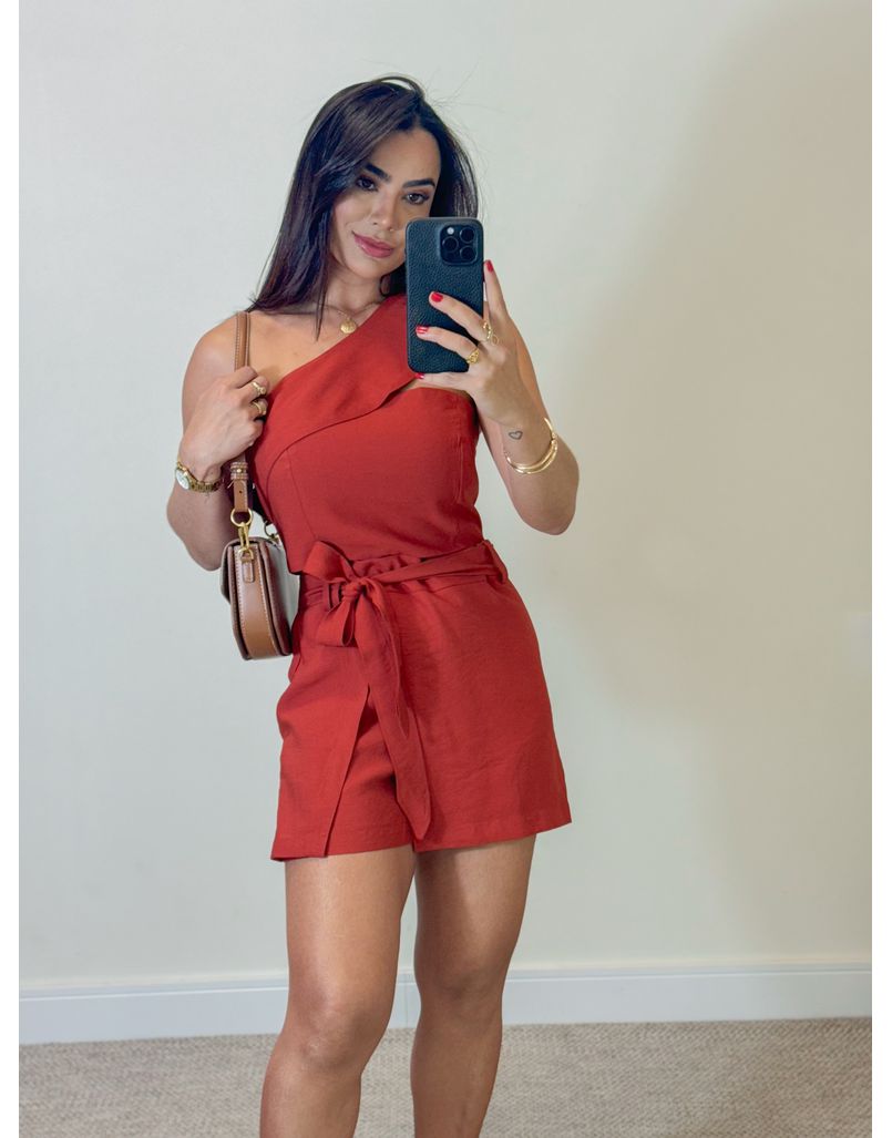 Conjunto Short Saia Líbia Telha 