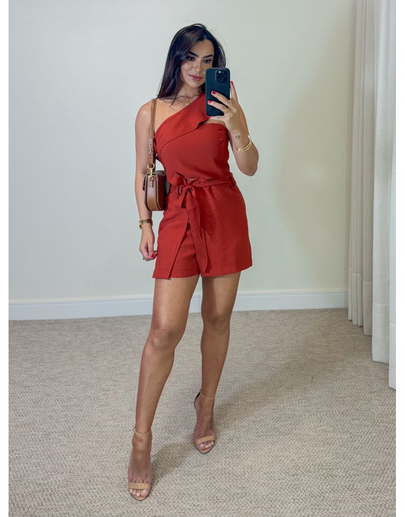 Conjunto Short Saia Líbia Telha 