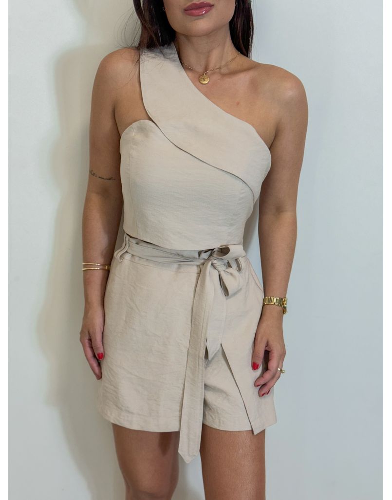 Conjunto Short Saia Líbia Areia