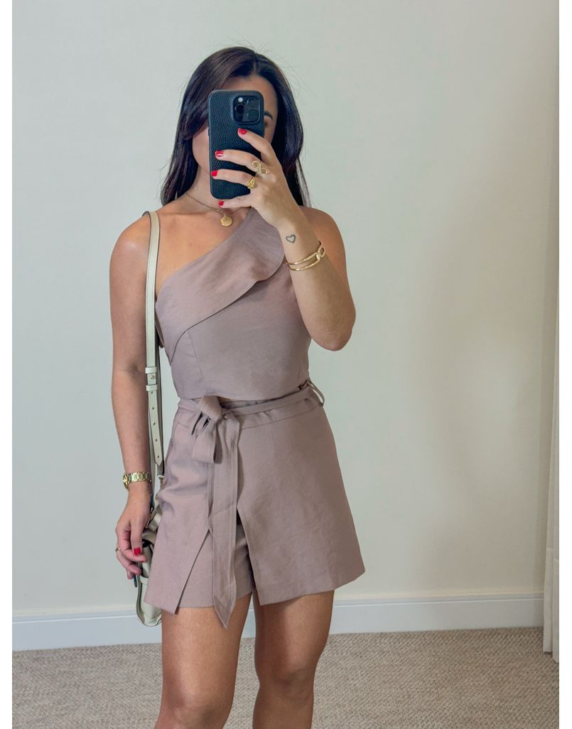 Conjunto Short Saia Líbia Avelã
