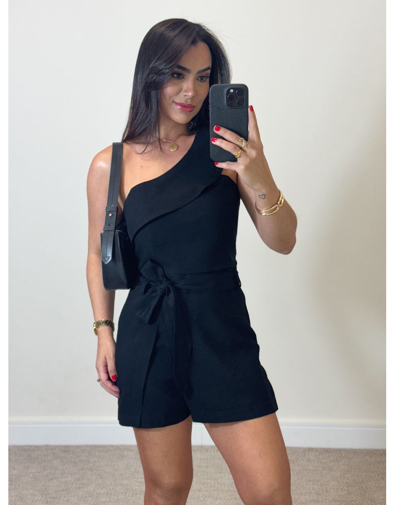Conjunto Short Saia Líbia Preto - Loja La Mina 