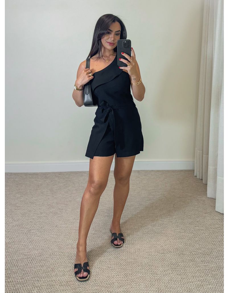 Conjunto Short Saia Líbia Preto