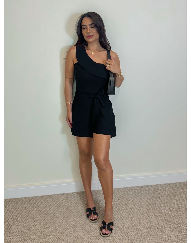 Conjunto Short Saia Líbia Preto