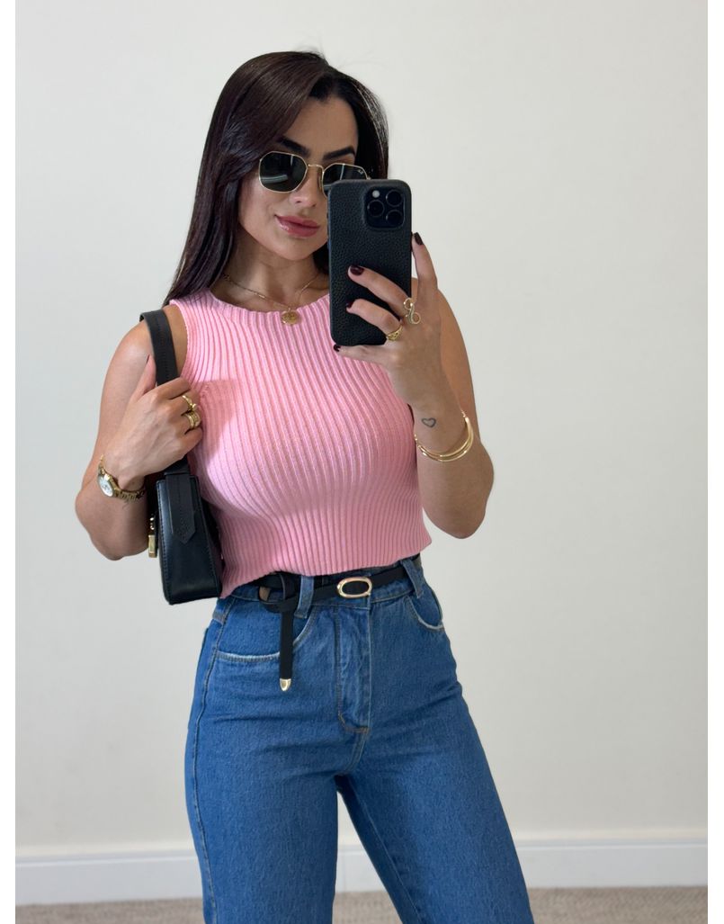 Cinto Couro Basic Malu Preto