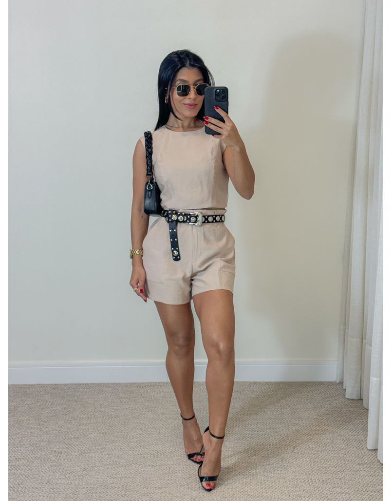 Conjunto Short Mali Areia - Loja La Mina 