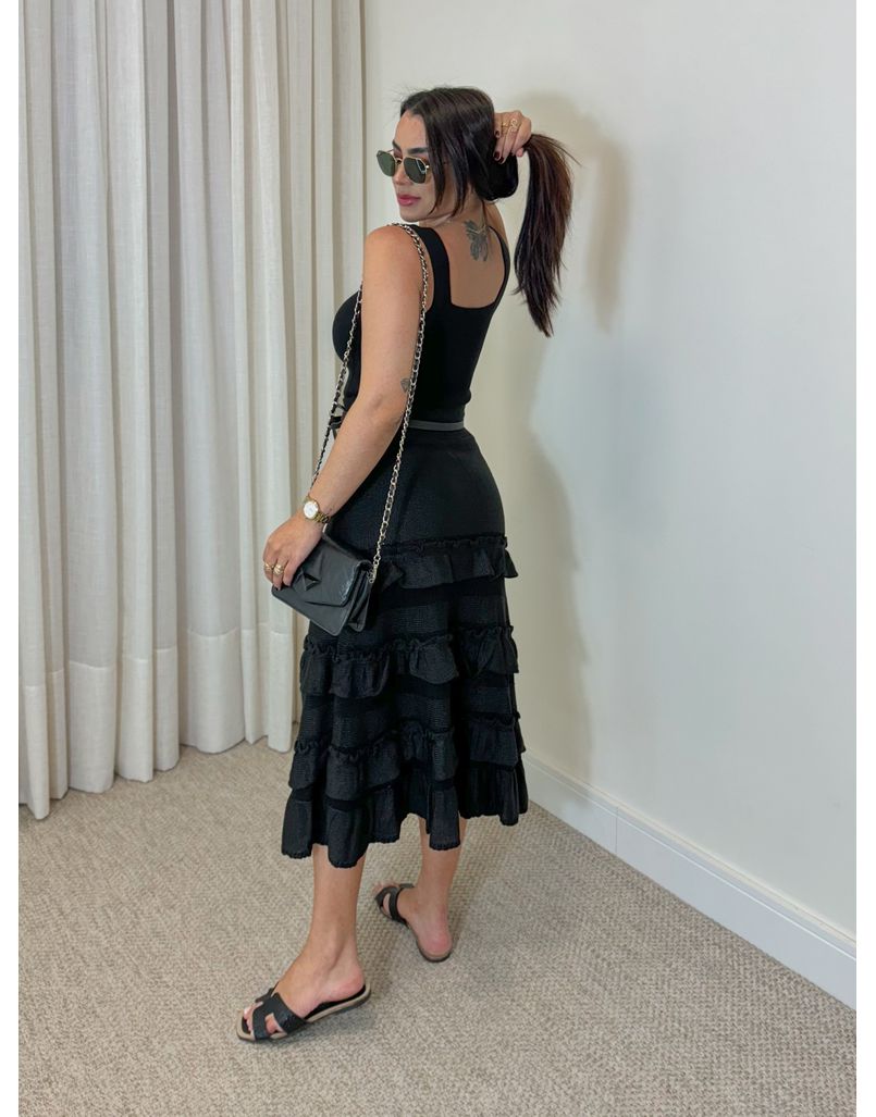 Cropped Alça Tricot Raissa Preto