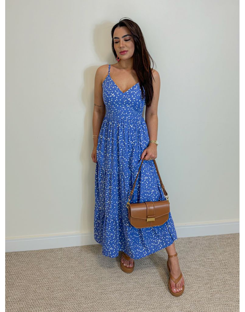 Vestido Atenas Dálmata Azul - Loja La Mina 