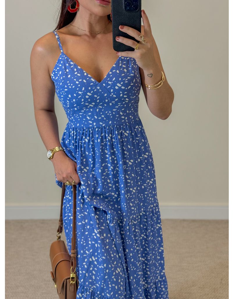 Vestido Atenas Dálmata Azul 