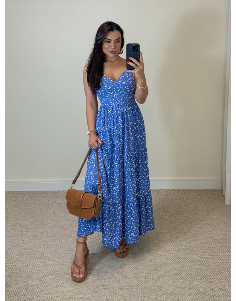 Vestido Atenas Dálmata Azul 