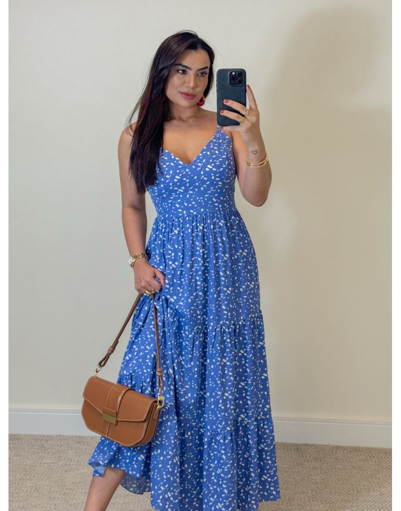 Vestido Atenas Dálmata Azul 