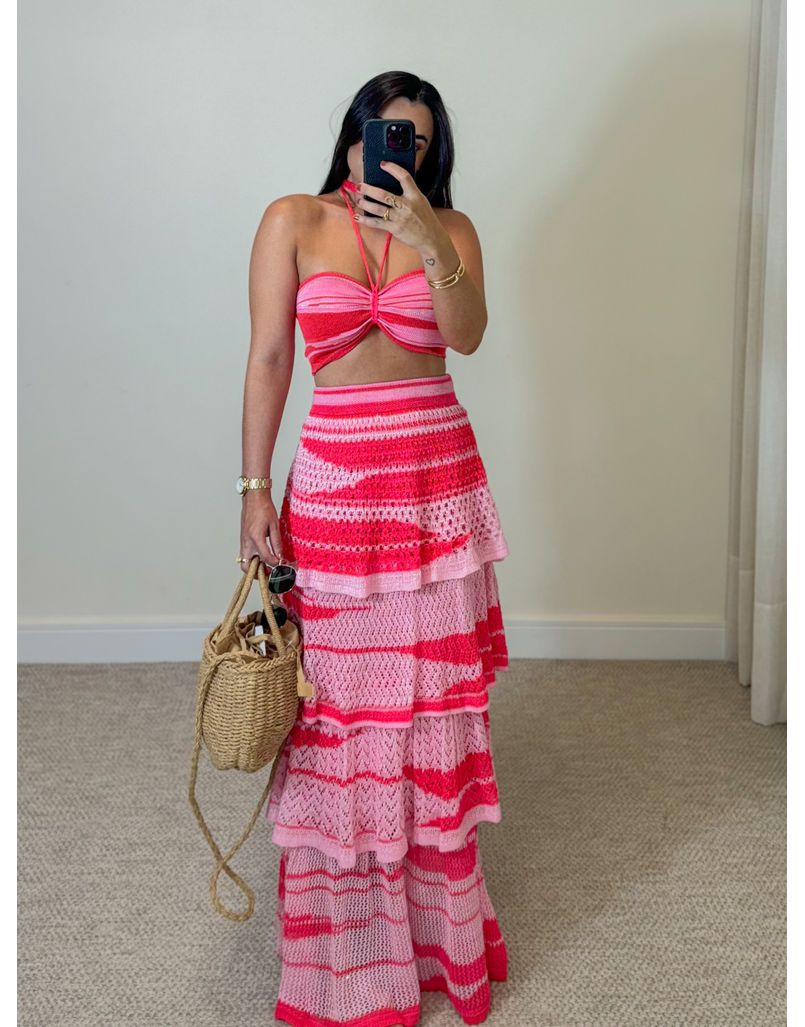 Conjunto Tricot Jane Rosa