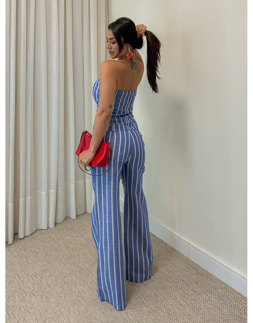 Conjunto Listrado Azul
