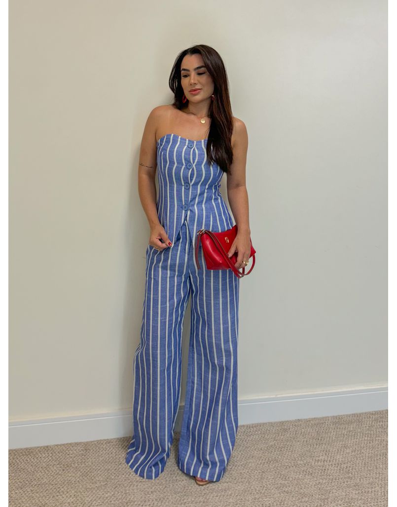 Conjunto Listrado Azul