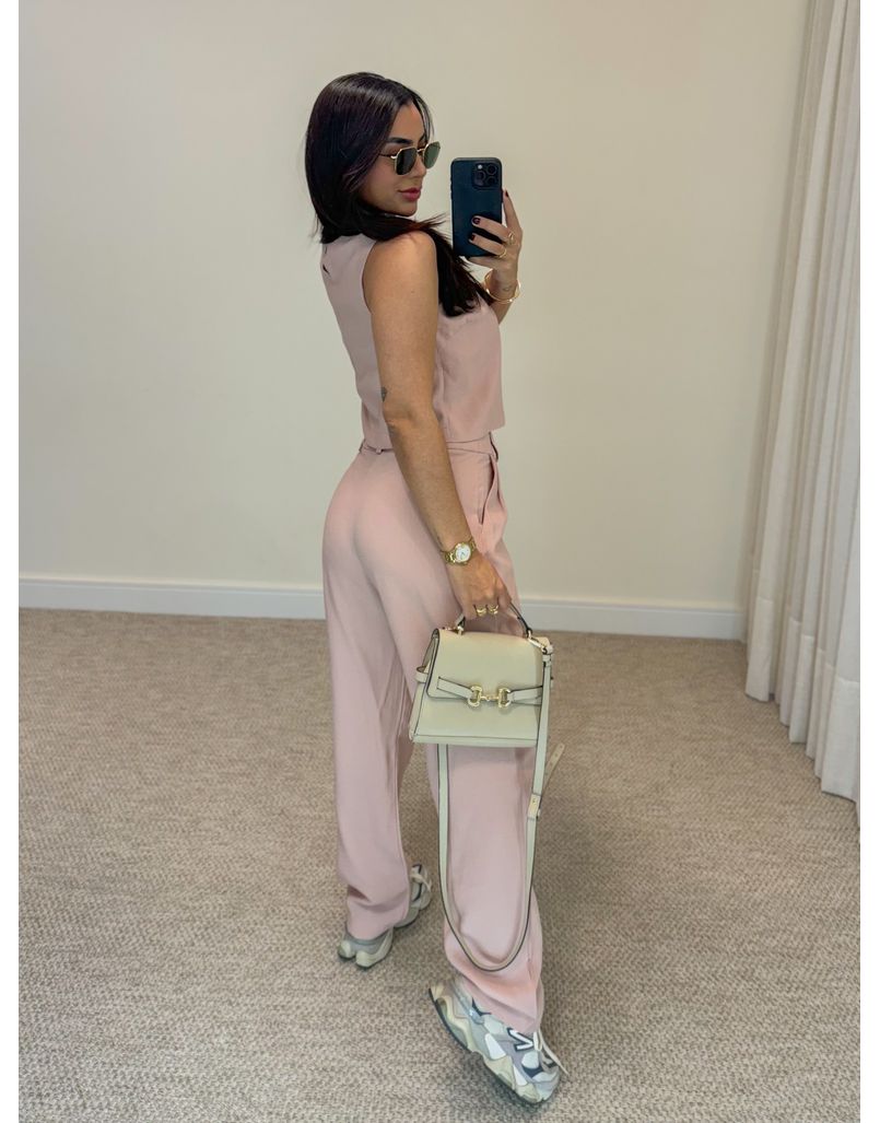 Conjunto Calça Filipinas Rosa Chá 