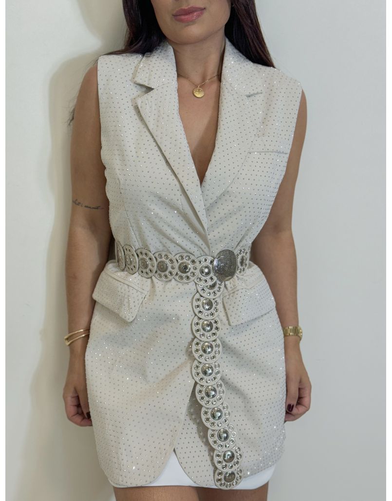 Colete Strass Areia
