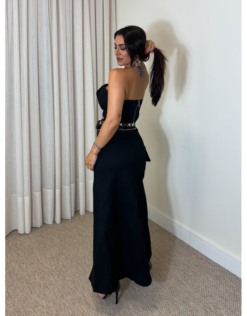 Conjunto Saia Marina Preto