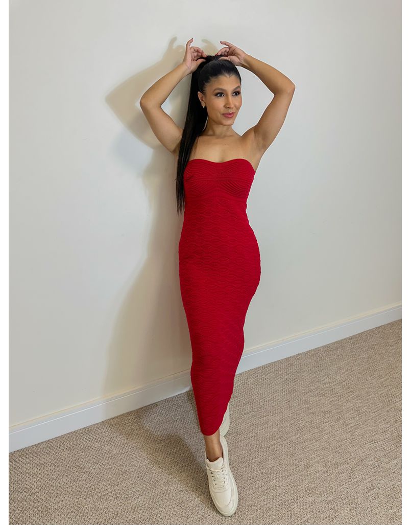 Vestido Tomara Que Caia Poliana Vermelho
