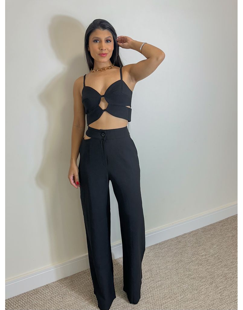 Conjunto Calça Luciana Preto - Loja La Mina 
