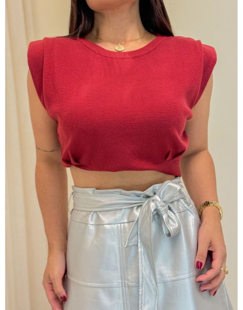 Blusa Tricot Muscle Tee Cherry
