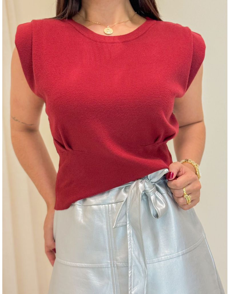 Blusa Tricot Muscle Tee Cherry
