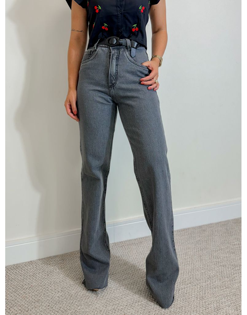 Calça Jeans Wide Leg Black
