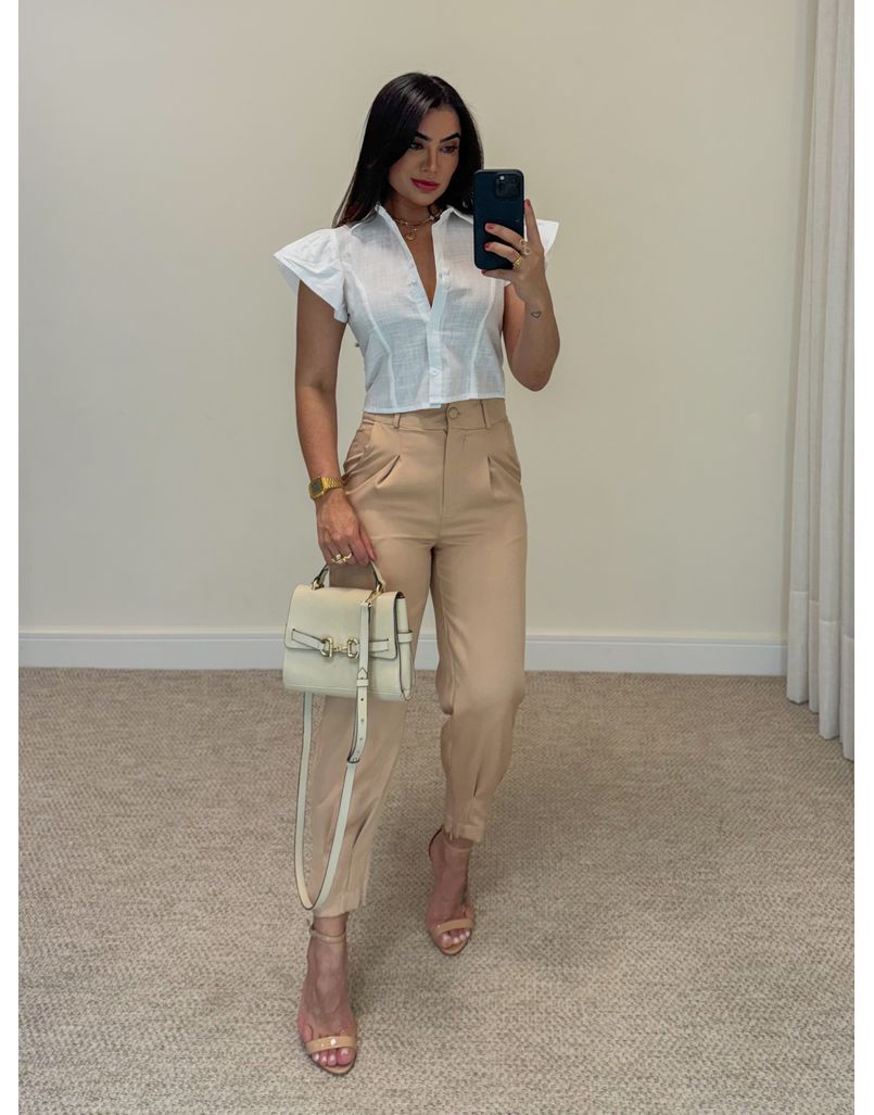 Cropped Camisa Maia Branco