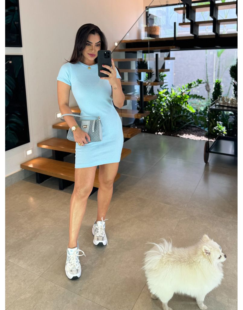 Vestido Tubinho Eva Azul Bebê 