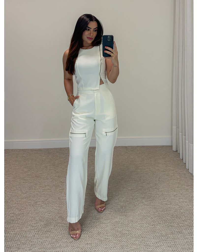 Conjunto Zíper Lilian Creme