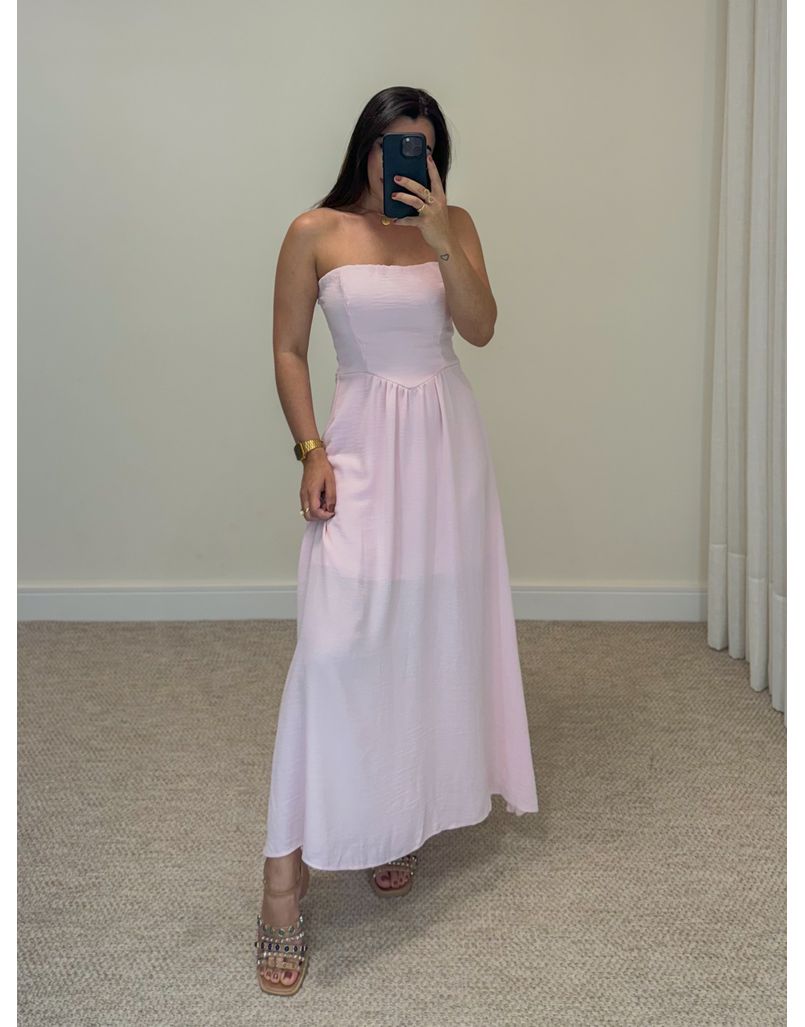 Vestido Tomara Que Caia Aline Rosa