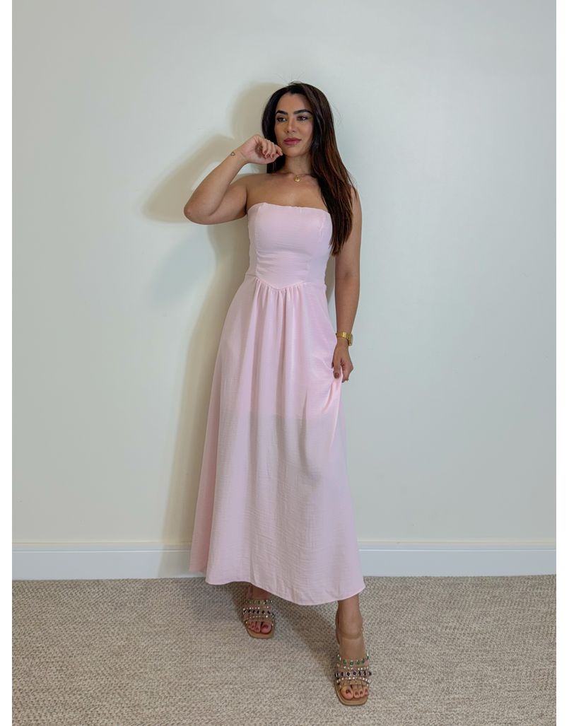 Vestido Tomara Que Caia Aline Rosa