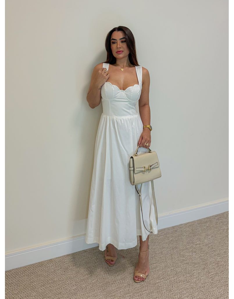Vestido Meia Taça Florença Off - Loja La Mina 