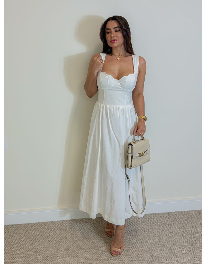 Vestido Meia Taça Florença Off