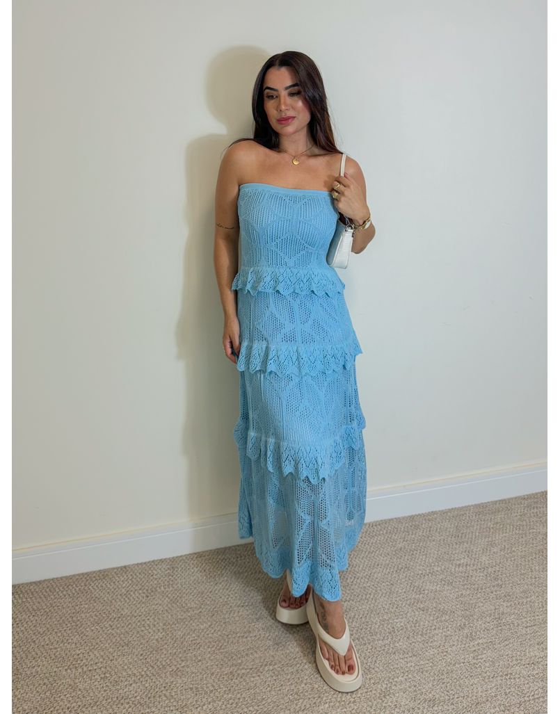 Vestido Tomara Que Caia Julieta Azul